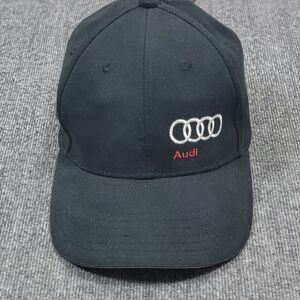 Audi Rings Logo Hat Mens Black South Orlando Dealership Strapback Baseball Cap